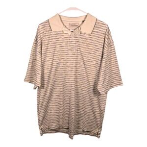 Four Seasons Maui of Wailea Resort Polo Shirt Striped Golf Casual Short Sleeve L